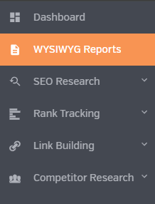 WYSIWYG Reports Menu.png